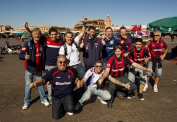 Buen ambiente entre aficiones antes de la final