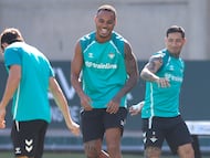 Natan, en un entrenamiento.