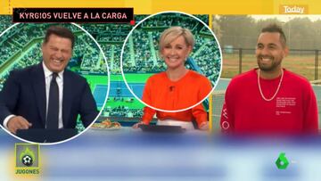 Vergonzoso momento: Kyrgios y dos presentadores intentan ridiculizar a Carreño