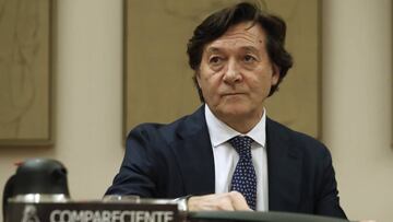 José Ramón Lete, presidente del Consejo Superior de Deportes, durante su comparecencia en el Congreso.