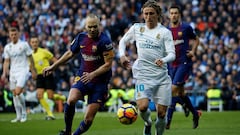 Así es el historial de Andrés Iniesta en los clásicos