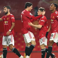 El United abusa de un Southampton con 10 desde el 2'