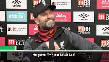 Princess Leslie Lou interrupts Klopp