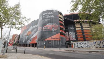 Fachada de Mestalla. 