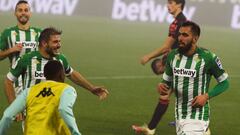 Borja Iglesias, tras anotar su primer gol ante la Real. 