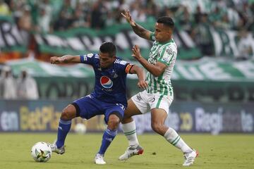 Millonarios volvió a vencer a Nacional en el Atanasio Girardot luego de 10 años. Victoria 1-3 en el cierre del todos contra todos para ser cabeza de serie de cuadrangulares junto al Verdolaga.