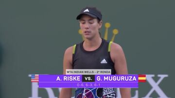 Resumen del Muguruza vs Riske de WTA 1.000 Indian Wells