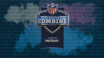 INDIANAPOLIS, IN - MARCH 1: The 2019 NFL Combine logo is seen at the 2019 NFL Combine at Lucas Oil Stadium on March 1, 2019 in Indianapolis, Indiana. (Photo by Michael Hickey/Getty Images)