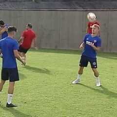 El Valencia completa su última sesión antes de viajar a Suiza