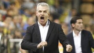 Javier Aguirre, entrenador del Espanyol, durante el &uacute;ltimo partido de su equipo contra el Villarreal.