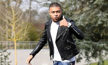 France's forward Kylian Mbappe