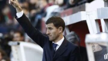 Javi Gracia, durante el partido.