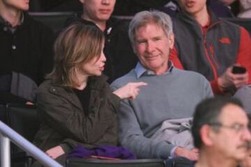Harrison Ford junto a su mujer Calista Flockhart .