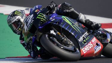 12 Vinales Maverick (esp), Yamaha YZR-M1, Monster Energy Yamaha MotoGP, action during the 2020 MotoGP Gran Premio TISSOT dell'Emilia Romagna e della Riviera di Rimini, San Marino Grand Prix from September 18 to 20, 2020 on the Misano World Circuit Marco S