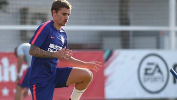 Simeone sigue ensayando de cara al partido en Balaídos