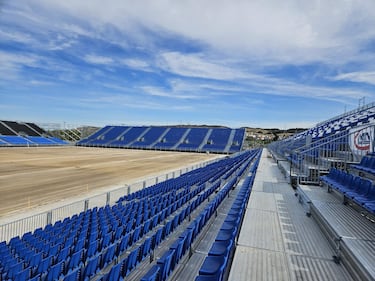 El Real Zaragoza jugará como local las dos próximas temporadas en un campo prefabricado de 20.103 asientos, que permitirá recortar notablemente los plazos de entrega de la Nueva Romareda.

