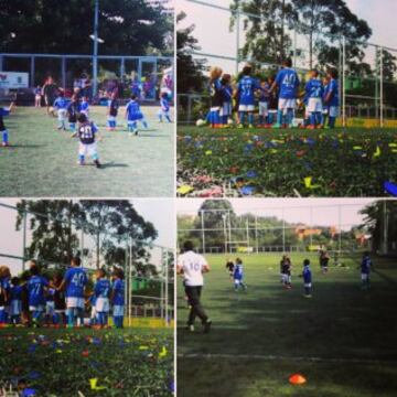 Fútbol en una institución que su objetivo es la solidaridad con los menos favorecidos. 