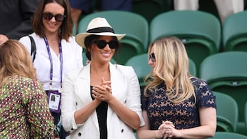 La duquesa Meghan Markle disfrutando del torneo