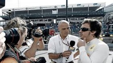 <b>DISPUESTO A TODO. </b>Alonso está dispuesto a correr riesgos para conseguir un buen resultado.