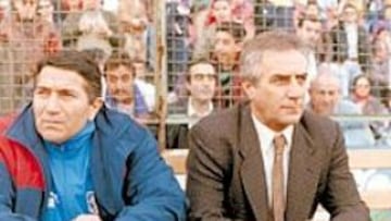 <b>SE FUE EL PATO. </b>Compartió banquillo con Ovejero en el Atlético.