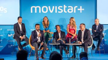 11/09/18 ACTO MOVISTAR PLUS PRESENTACI&icirc;N CANAL DE TELEVISION VAMOS CARLOS MARTINEZ MICHAEL ROBINSON JUANMA CASTA&Ntilde;O GRUPO