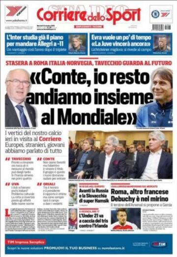 Portadas de la prensa extranjera