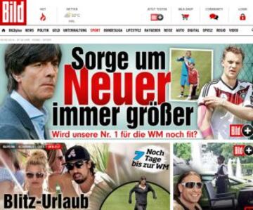 Portadas de la prensa extranjera