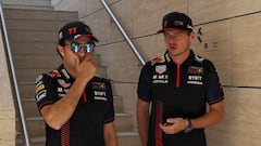 Checo and Verstappen show their soccer skills