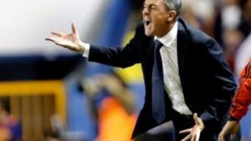 Lucas Alcaraz, durante el partido ante el Levante en el Ciutat.