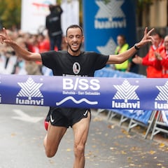 Chakib Lachgar y Laura Rodríguez triunfan en la Behobia