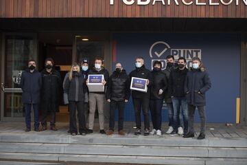 Presentación de las firmas en apoyo a la precandidatura de Jordi Farré a la presidencia del Barcelona 