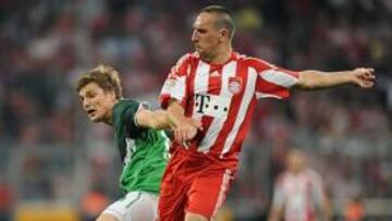 Bayern Munich y Werder empatan y se quedan en mitad de la tabla