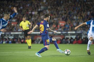 Jugada del gol 1-0 de Leo Messi