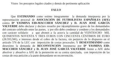 La justicia da la razón a la AFE en el 'caso arquitecta'