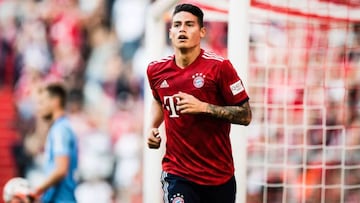 James Rodr&iacute;guez, jugador del Bayern M&uacute;nich