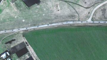 El nuevo convoy kilométrico de Rusia en Ucrania