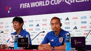 Moriyasu y Nagatomo.