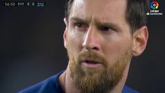La peculiar forma de la Real para parar una falta de Messi