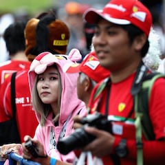 Locura de la afición japonesa con la F1 en Suzuka