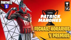 C&oacute;mo conseguir gratis la skin de Patrick Mahomes en Fortnite con su Copa: fechas y horarios