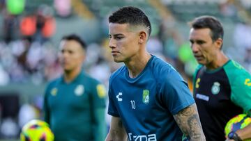 James Rodriguez of Leon during the 10th round match between Leon and Tijuana as part of the Liga BBVA MX, Torneo Clausura 2025 at Nou Camp Stadium, on March 01, 2025 in Leon, Guanajuato, Mexico.