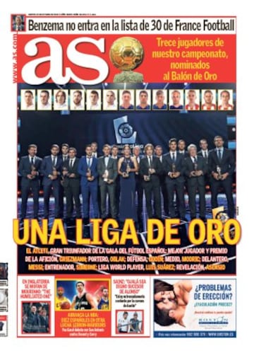 Las portadas de AS de octubre