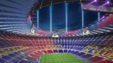 Im&aacute;gen virtual de c&oacute;mo quedar&iacute;a el Camp Nou tras la reforma.