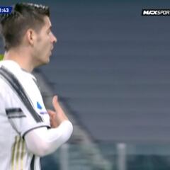 El gol de nueve puro de Morata para dar aire a la Juventus