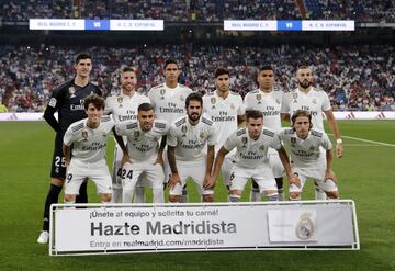 Equipo del Real Madrid.