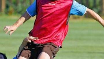 Sergio celebrará el gol, si marca ante el Deportivo