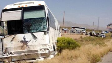 Cuatro fallecidos en un accidente del bus de los Dallas Cowboys