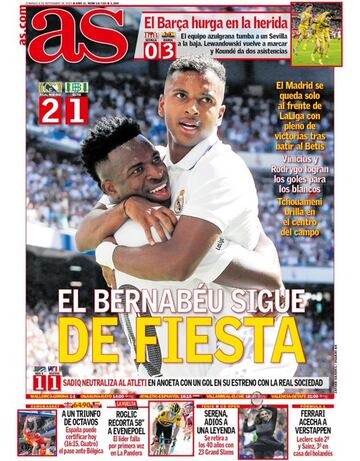 Las portadas de AS de septiembre