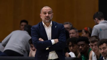 Carles Durán durante un Joventut-Real Madrid de la Liga Endesa.