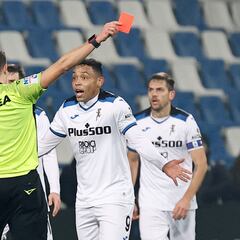 Muriel, expulsado en derrota de Atalanta ante Sassuolo
